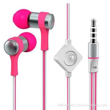 Stylish noise cancelling earphones for mobile phone
